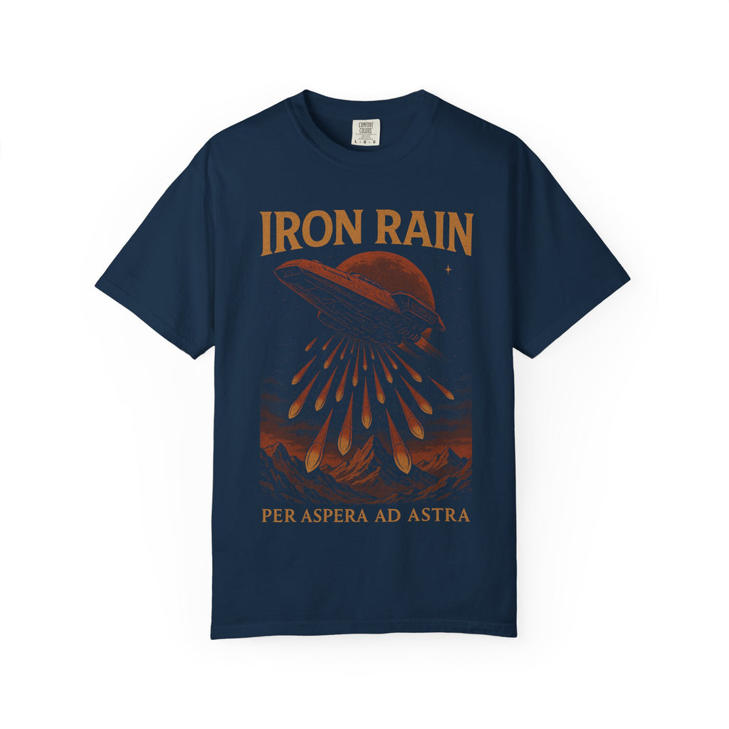 Iron Rain Red Rising T-Shirt | Per Aspera Ad Astra