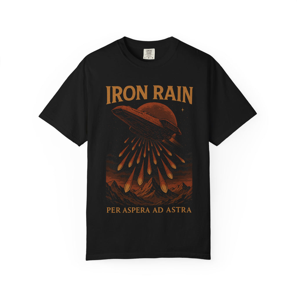 Iron Rain Red Rising T-Shirt | Per Aspera Ad Astra