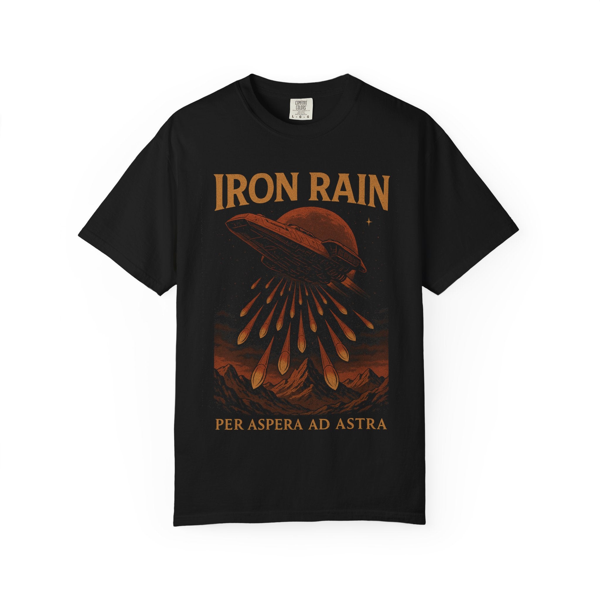 Iron Rain Red Rising T-Shirt | Per Aspera Ad Astra